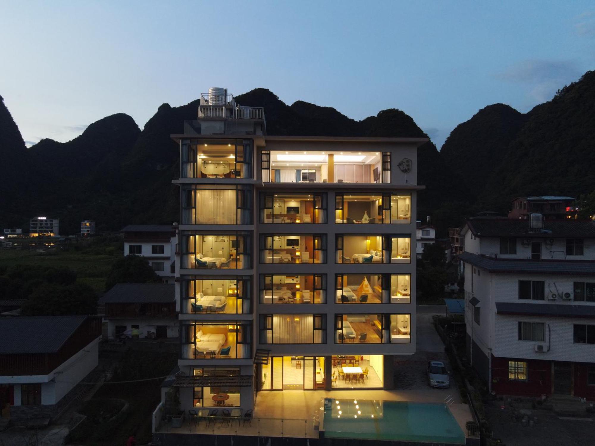 Yangshuo Fortune Lake Inn- One Way Free Pick Up From Airport Or Ts Over 3 Nights Extérieur photo