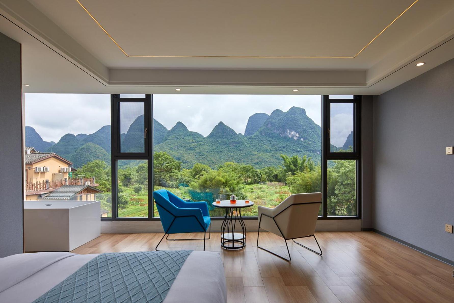 Yangshuo Fortune Lake Inn- One Way Free Pick Up From Airport Or Ts Over 3 Nights Extérieur photo