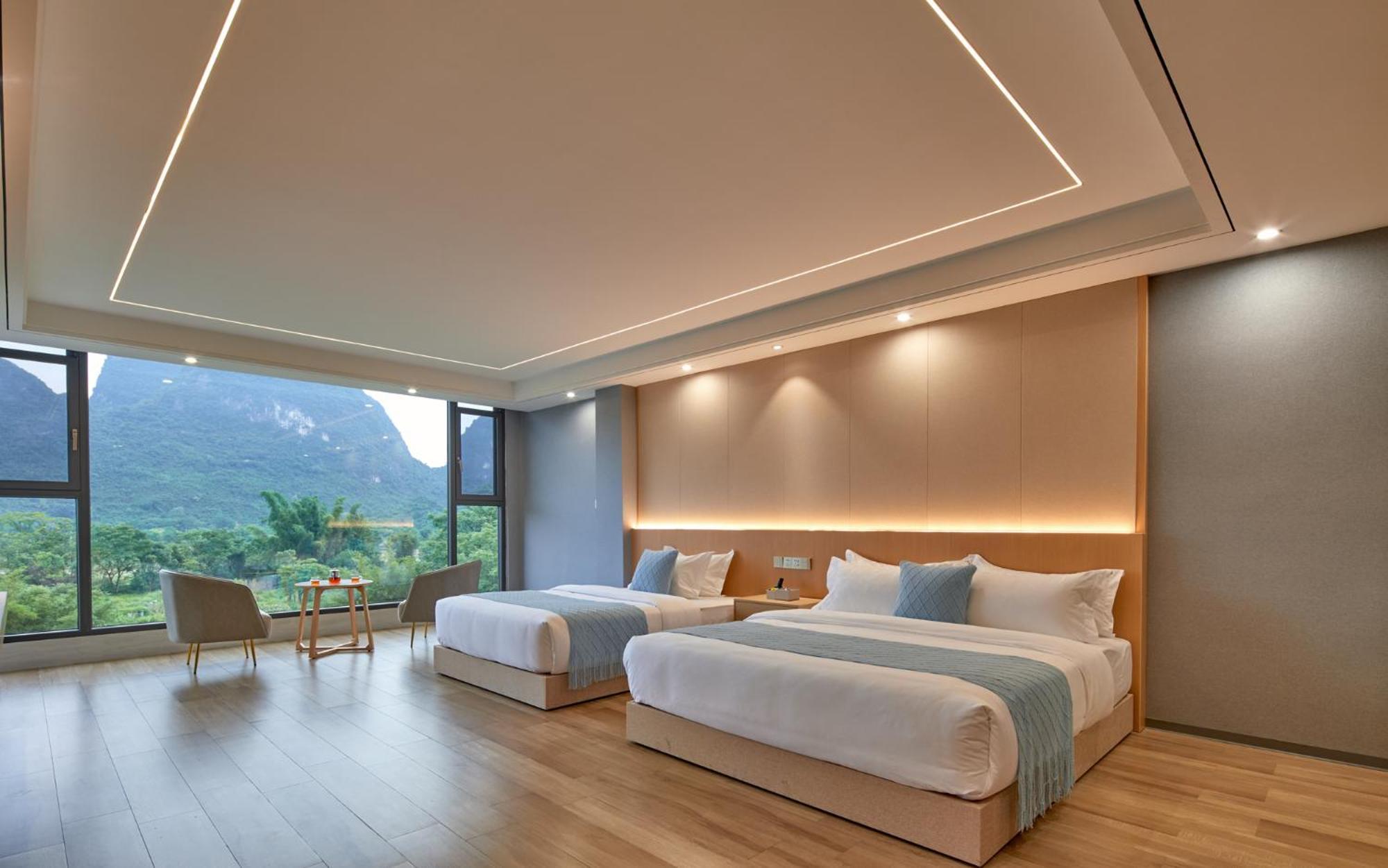 Yangshuo Fortune Lake Inn- One Way Free Pick Up From Airport Or Ts Over 3 Nights Extérieur photo