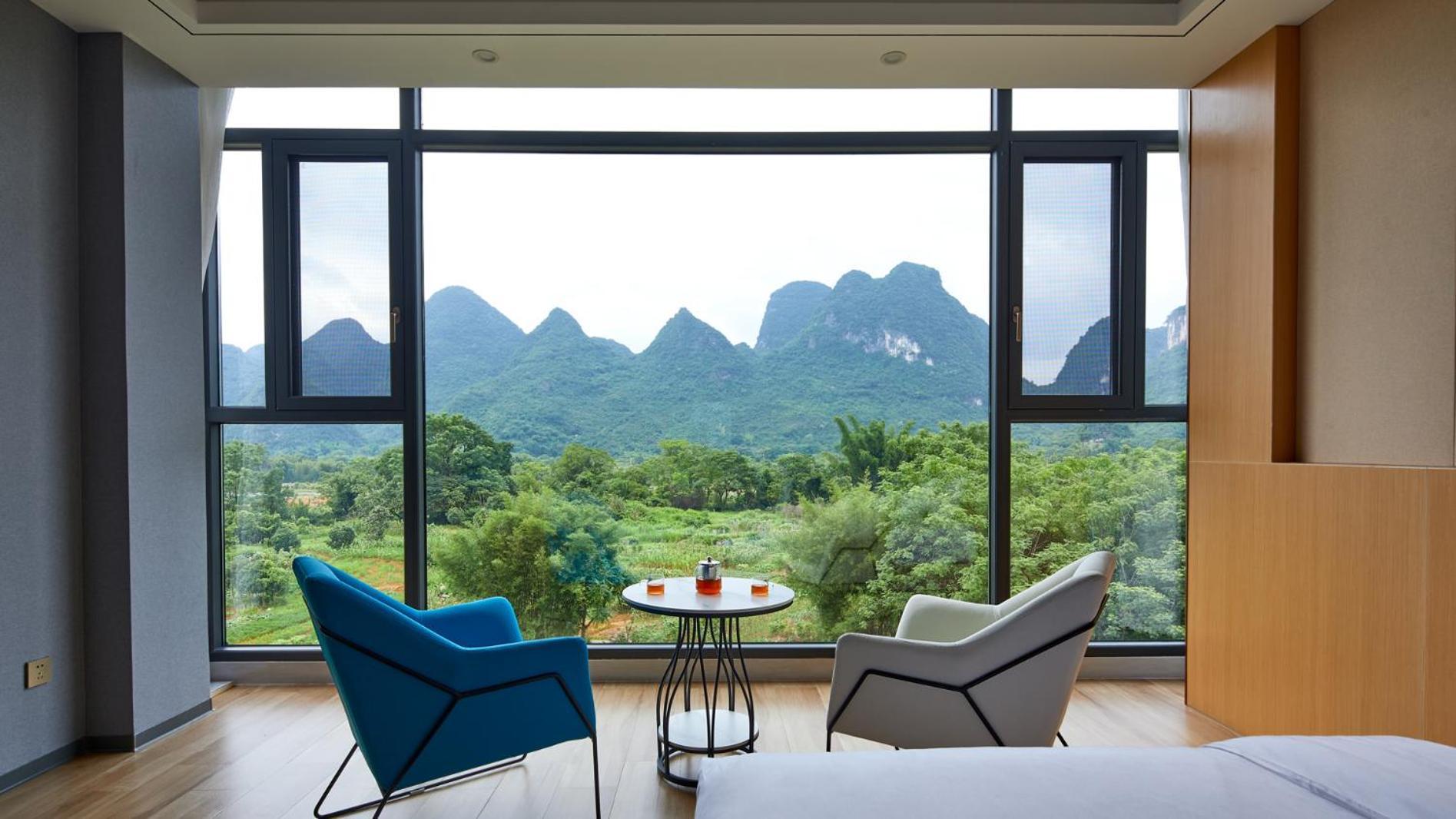 Yangshuo Fortune Lake Inn- One Way Free Pick Up From Airport Or Ts Over 3 Nights Extérieur photo