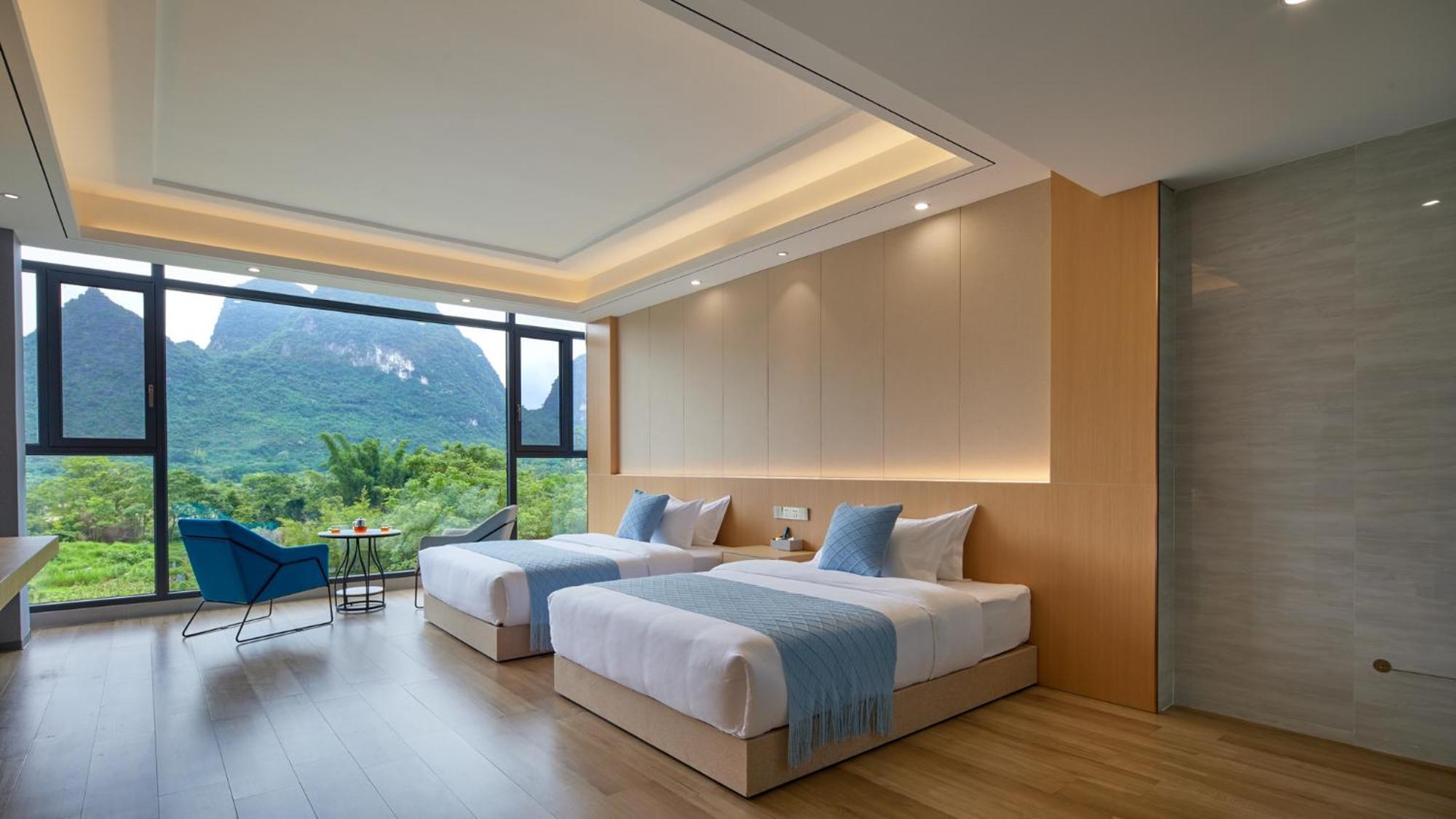 Yangshuo Fortune Lake Inn- One Way Free Pick Up From Airport Or Ts Over 3 Nights Extérieur photo