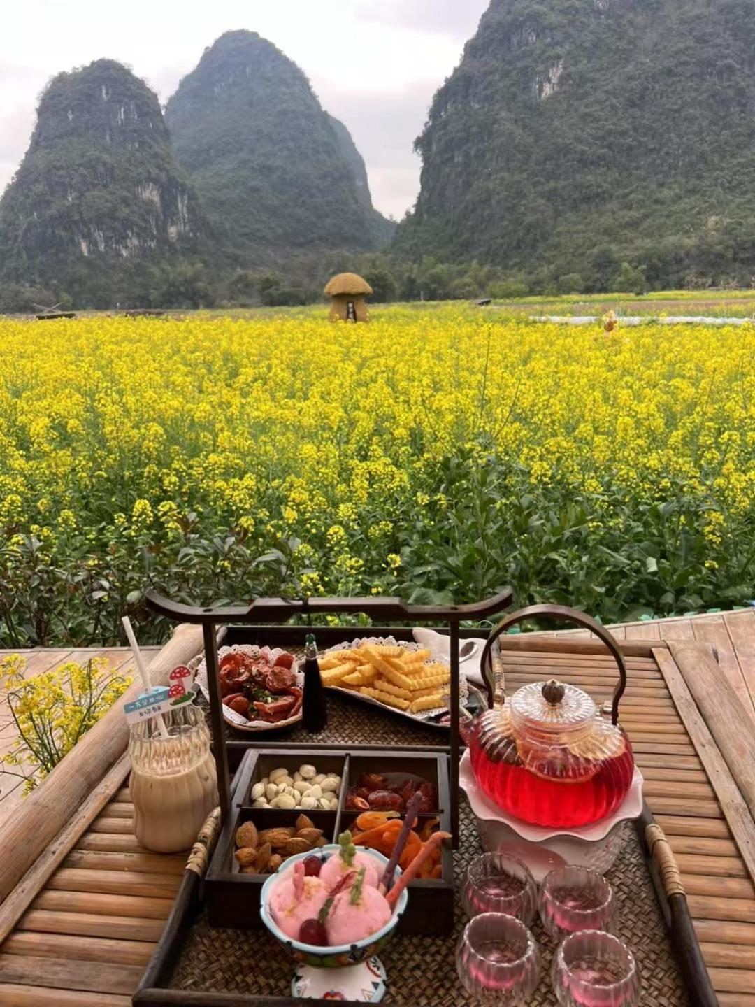 Yangshuo Fortune Lake Inn- One Way Free Pick Up From Airport Or Ts Over 3 Nights Extérieur photo